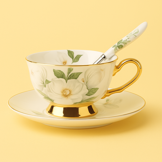 Bone China Coffee Cup Set