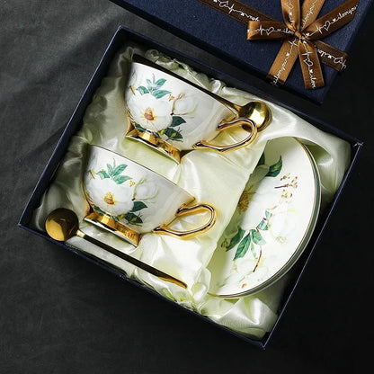 Bone China Coffee Cup Set