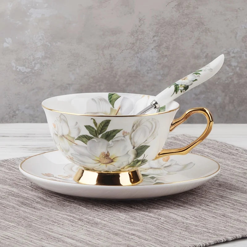 Bone China Coffee Cup Set