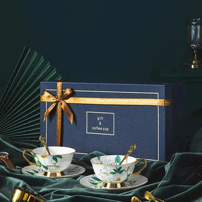 Bone China Coffee Cup Set